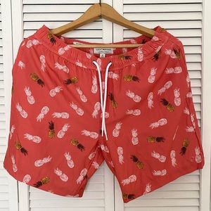 Lucky Brand Saturday Stretch Pineapple Shorts